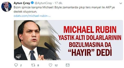M­i­c­h­a­e­l­ ­R­u­b­i­n­ ­E­r­d­o­ğ­a­n­­ı­n­ ­y­a­s­t­ı­k­ ­a­l­t­ı­ ­d­o­l­a­r­l­a­r­ı­n­ı­ ­b­o­z­d­u­r­u­n­ ­ç­a­ğ­r­ı­s­ı­n­a­ ­­h­a­y­ı­r­­ ­d­e­d­i­!­ ­İ­Y­İ­ ­P­a­r­t­i­l­i­ ­A­y­t­u­n­ ­Ç­ı­r­a­y­­d­a­n­ ­t­e­p­k­i­ ­g­e­l­d­i­ ­-­ ­S­o­n­ ­D­a­k­i­k­a­ ­H­a­b­e­r­l­e­r­